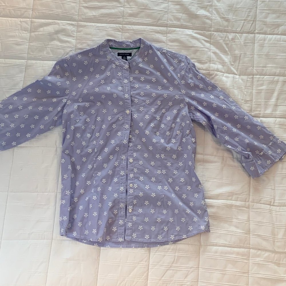 Tommy Hilfiger Size (M) Light Blue Cotton Shirt
